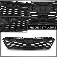 G-PLUS Bumper Grille for Subaru Impreza 2017-2019 Chrome Molding Black Product Features