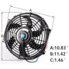 Compatible For Chevy Vega1971-1977 / Compatible For Pontiac Astre 1975-1976 Compatible For Chevy SBC V8 Conversion Aluminum Racing Radiator Replacement +10" Radiator Cooling Fan