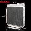 62mm Aluminum Radiator Compatible For FORD MUSTANG/SHELBY V8 L6 MT/AT 64-66 +1 * 16" Fan