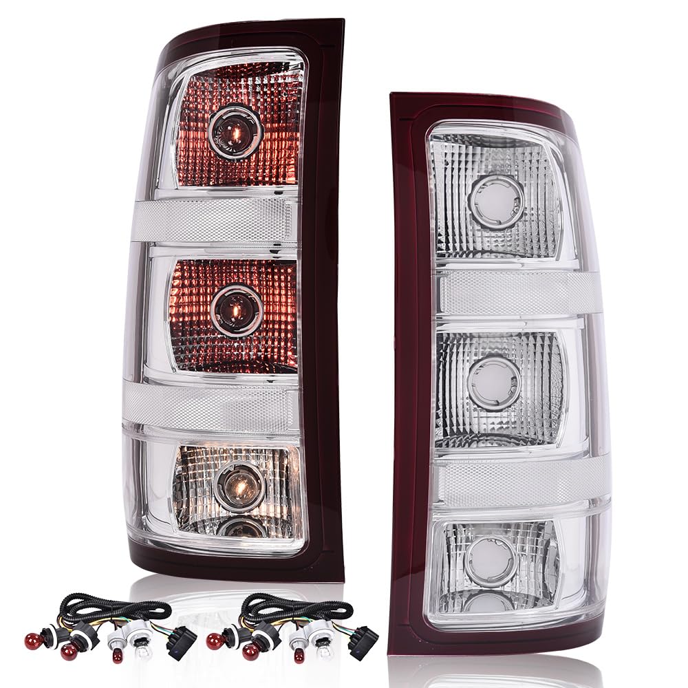 G-PLUS Tail Lights Compatible with 2007-2014 Chevy Silverado 1500 2500 3500