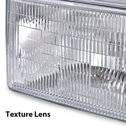 G-PLUS Headlights Assembly,Fit 1992-1996 Ford Bronco F150 F250 F53 F59/Fit 1992-1997 Ford F Super Duty & 1997 Ford F250 HD,Front Headlamps Left&Right W/o Bulbs,faros delanteros