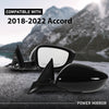 G-PLUS Power Mirror Driver and Passenger Side Compatible with Honda Accord Sedan 2018-2022 1.5L HO1320328 HO1321328 76208TVAA02 76258TVAA02 Glossy Black 3-Pin Manual Folding