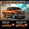 G-PLUS in-Channel Side Window Vent Visor Deflectors Rain Guards Compatible with Dodge Ram 1500 Quad Cab Only 2002-2008(Will Not Fit Crew CAB) Impact-Resistant PC 4 PCS Smoky