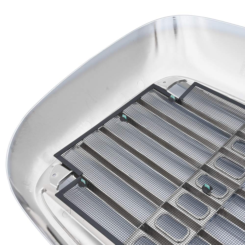 Compatible For Freightliner Columbia 2000-2008 Chrome Triple Plated Front Hood Radiator Grill Grille With Bug Screen Replaces A1715251002 A1715251003