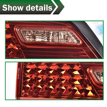 G-PLUS Inner Tail Light Compatible With 2016 2017 Honda Hrv LX/EX/EX-L/Epic/Uniq Sport Utility 4-Door Sedan Factory Style Automotive Trunk Brake Rear Inner Lamp Chrome Housing,Passenger Side (Right)