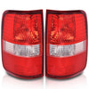 G-PLUS Tail Lights Lamp w/o Bulbs Compatible with Ford F150 King Ranch, Lariat, XL 2004 2005 2006 Rear Brake Lamps Assembly,5L3Z13404CA, 6L3Z13404BA,luces traseras faros traseros Red Lens LH&RH