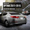 G-PLUS Rear Door Frame Molding Trim Pair Compatible with Kia Optima 2011-2015 838502T000, 838602T000 Silver