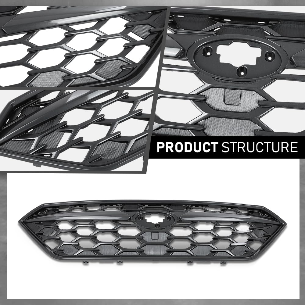 G-PLUS Front Bumper Grill Replacement Grille Compatible with Subaru WRX STI 2022-2025 91121VC200