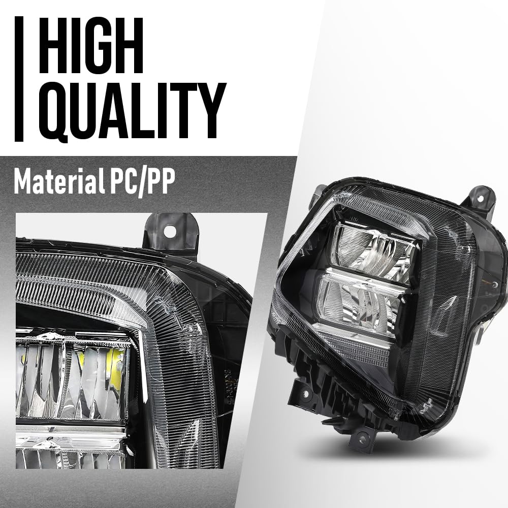 G-PLUS LED Headlight with Bulb(s) Left Driver Side Compatible with Hyundai Tucson 2022 2023 2024 92101N9150, HY2502264 Black