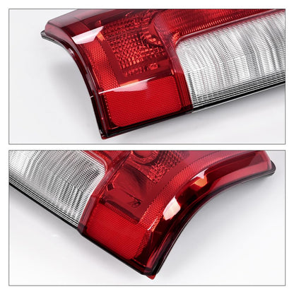 G-PLUS Rear Left Tail Light Assembly w/o Bulbs Compatible with Ford F250 F350 Super Duty 2017 2018 2019, Left Driver Side Rear Lamp Assembly, Red Lens Chrome Housing, FO2800256