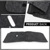 G-PLUS Hood Insulation Pad Heat Shield w/Clips Compatible with Ford F250 F350 F450 Super Duty 1999-2007/Fit Ford Excursion 2000-2007 Black Heat Blanket