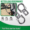 G-PLUS Tow Hook Parts Set Compatible with 2009-2021 F150 with Hardware Front Kit Pair (Silver)
