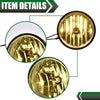 G-PLUS Front Bumper Fog Lights Assembly Compatible With 2005-2011 Toyota Tacoma/ 2007-2013 Tundra (Yellow lens) neblineros para autos delantero faros antiniebla