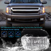 G-PLUS Fog Lights Bumper Lamp Compatible with Chevy Silverado 1500/2500/3500 2003-2006, Compatible with 2007 Classic, Fit Avalanche 2002-2006 Without Body Cladding, Clear