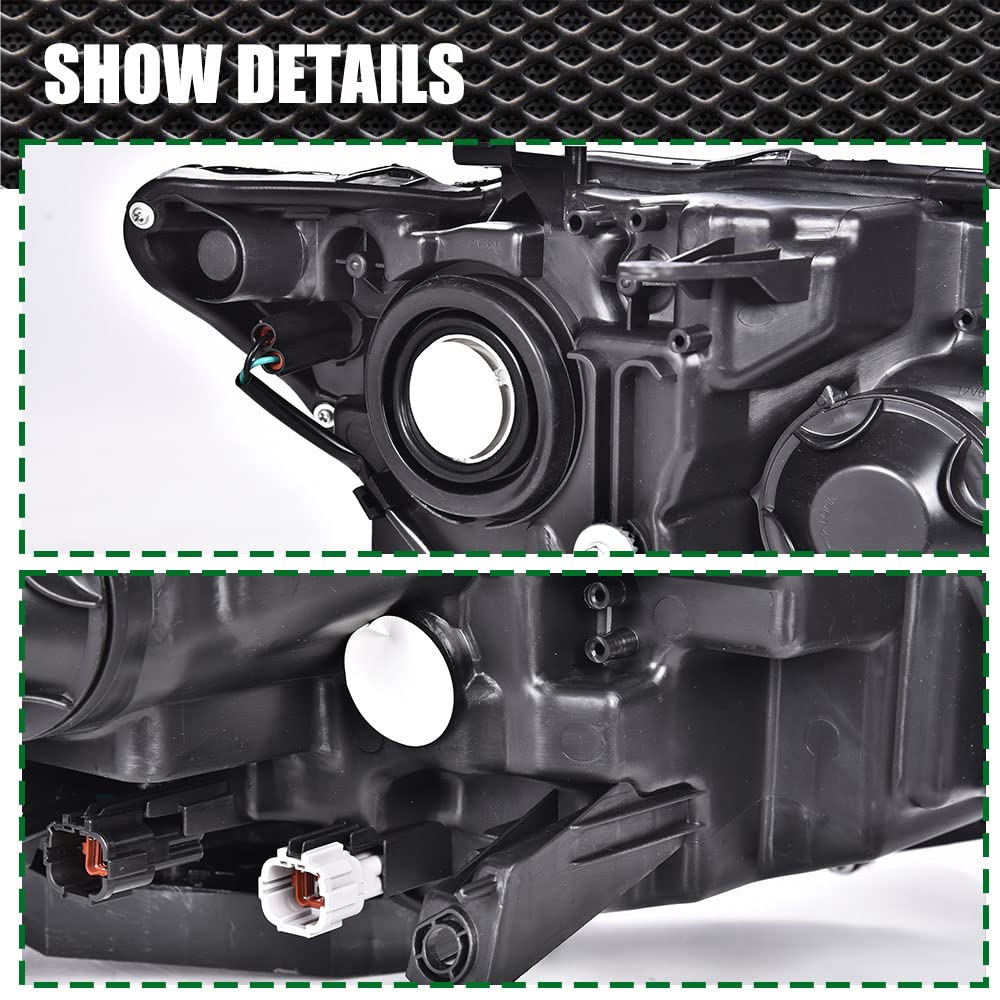 G-PLUS One Left Driver Side Headlight Compatible with Nissan Versa 2015-2019 Headlamp Halogen Clear Lens Chrome Housing Amber ReflectorBumper Headlamps,faros delanteros
