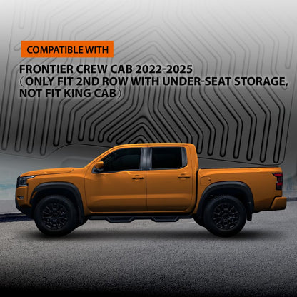 G-PLUS Floor Mats Fit Nissan Frontier Crew Cab 2022-2025(Not Fit King Cab)