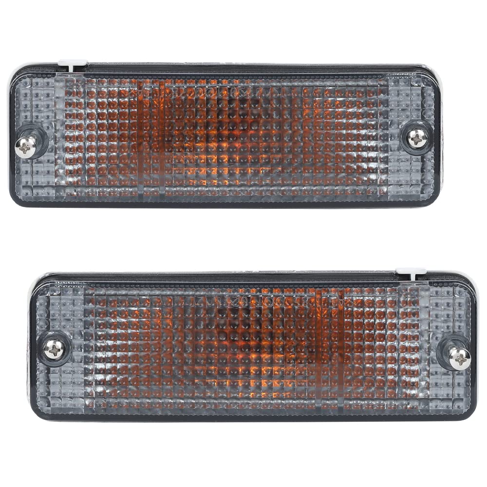 G-PLUS Turn Signal Light Smoked Compatible with 84-88 Toyota 8151089130, 8152089130