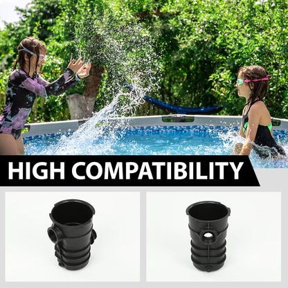 G-PLUS Pool Pump Pot Compatible with the Pentair, Pac Fab, Sta-Rite Dynamo Above Ground Swimming Pool Pump Strainer Black