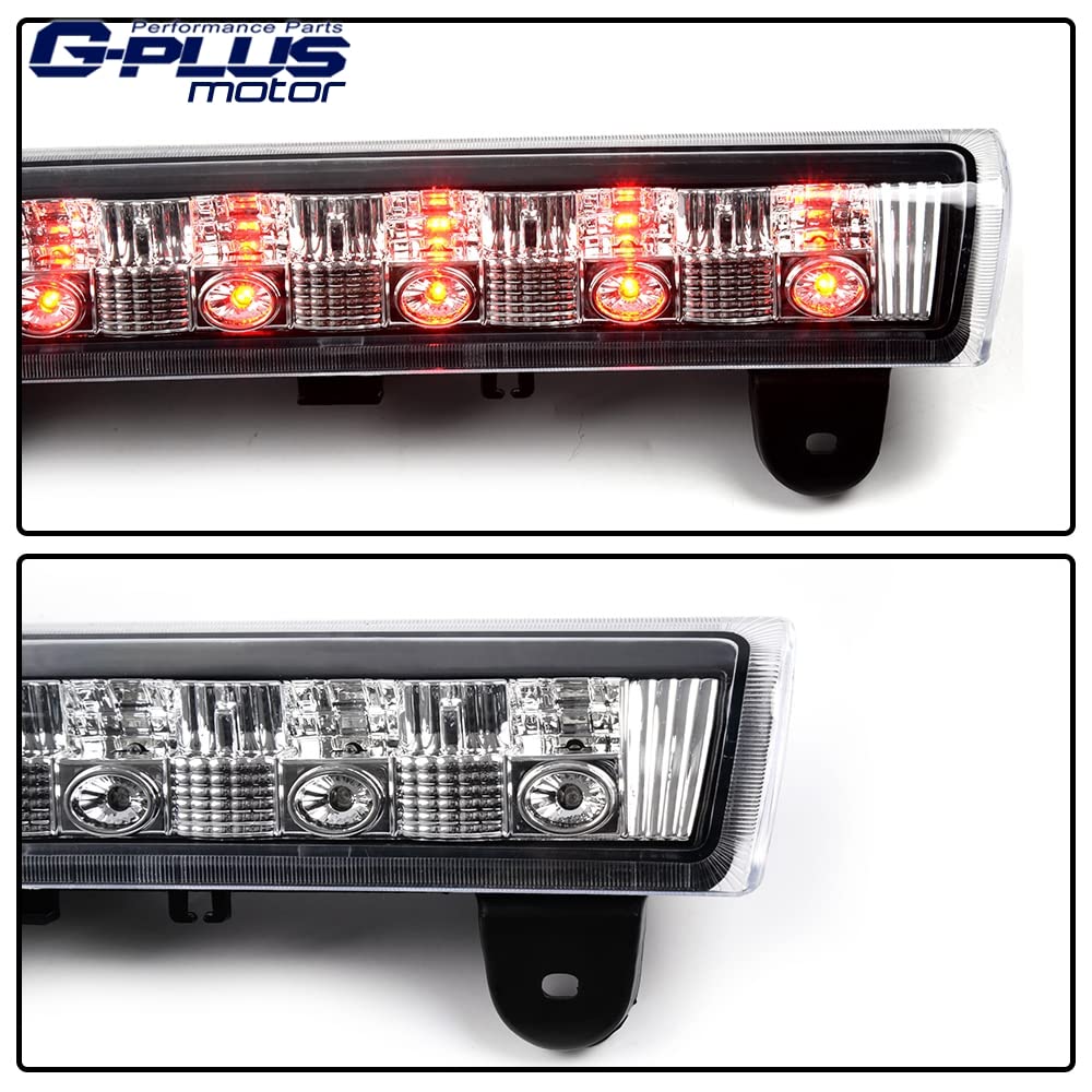 G-PLUS LED Third Brake Cargo Light Compatible With 2000-06 Chevy Suburban Tahoe GMC Yukon(ONLY For Liftgate Rear Doors),3RD Stop Tail Lamps (LED Chrome Housing Clear Lens)