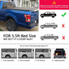 G-PLUS Black Lock Truck Bed Tonneau Cover 4-Fold 5.5FT Compatible with 2009 2010 2011 2012 2013 2014 Ford F150 Black