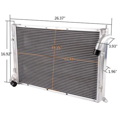 2 Row Core Radiator Compatible For MINI COOPER S 1.6L MT Supercharged R52 R53 2002 2003 2004 2005 2006 2007 2008 Aluminum Racing Performance Radiator Replacement
