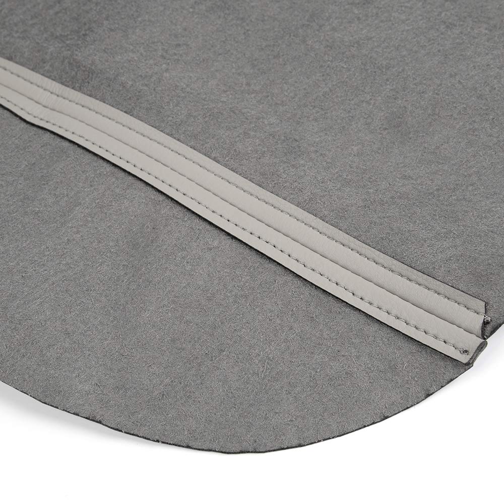 G-PLUS Gray Leather Center Console Lid Armrest Cover Fit 2009-2015 Replacement for Honda Pilot (Leather Skin Only)