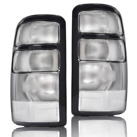 G-PLUS Tail Lights Rear Lamps,Compatible with Chevy Suburban 1500 2500/Tahoe 2000-2006, Fit GMC Yukon/Yukon Denali XL 2000-2006 Clear Lens Luces Traseras, Faros TraserosAssembly