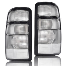 G-PLUS Tail Lights Assembly for Chevy Silverado 2500HD 3500HD GMC Sierra 2016-2019 Dark Red