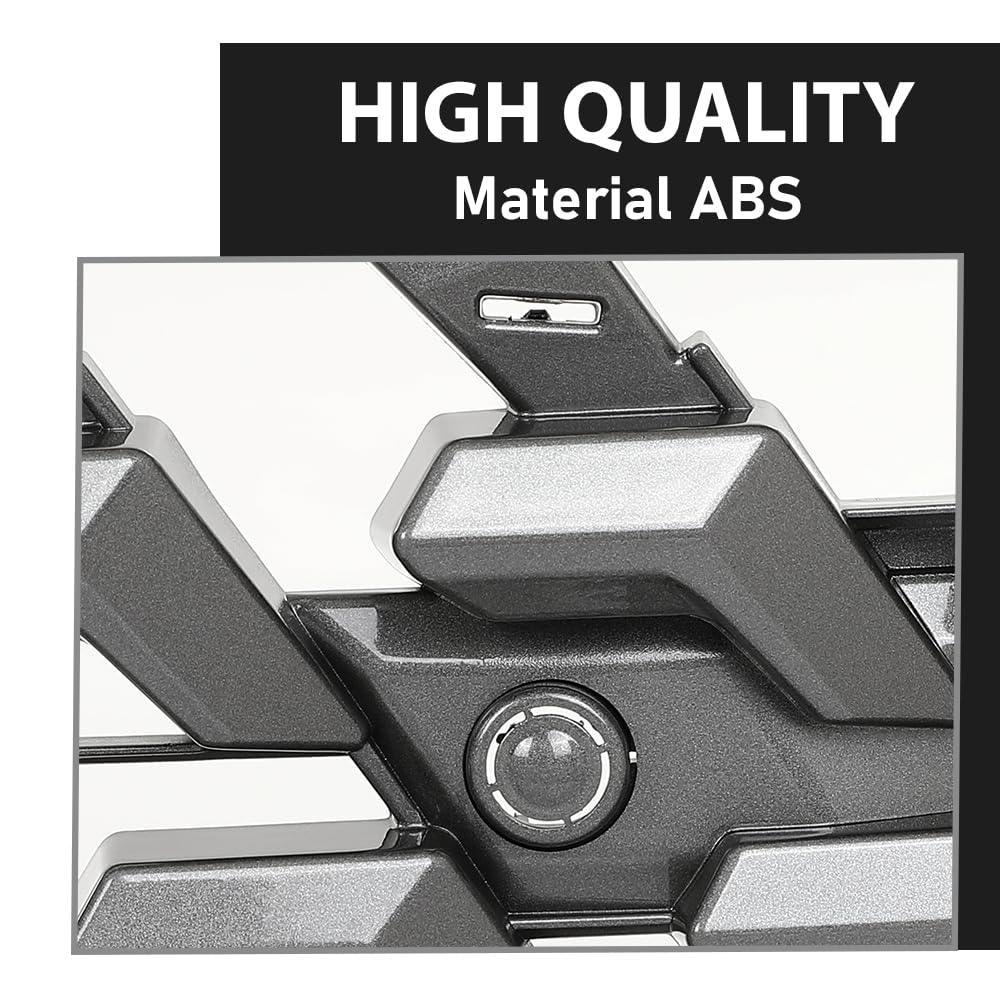 G-PLUS Front Bumper Grille Compatible with LX GX460 (submodel: Base, Executive, Luxury, Premium) 2020-2023 Fit For Models With Parking Aid Sensor 5311260340, LX1036139 Gray