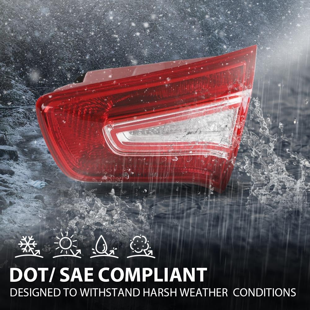 G-PLUS Right Inner Rear Tail Light Bumper Stop Brake Light Tail Lamp Compatible with Kia Sportage R 2011-2014 Models 92405-3W500
