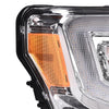 G-PLUS LED Left + Right Side Tube Dual Projector Headlights & Tail Lights Compatible with 2009-2014 Ford F150 (Clear Lens Chrome Housing Headlights + Tail Lights)