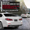 G-PLUS Rear Diffuser Compatible with BMW G30 G31 G38 5 Series 2017-2023 with M Sport Bumper Only, NOT Fit Rectangle Exhaust Tips On M550i Model, Rear Bumper Diffuser Gloss Black