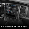 G-PLUS Dash Radio Trim Bezel Cover Surround Panel w/Air Vent & Storage Compatible with Dodge Ram 1500 2002-2005/Fits Dodge Ram 2500 3500 2003-2005 Black