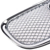 Chrome Silver Front Upper Grille Front Center Grill Assembly Compatible For Jaguar XF XFR 2012-2015
