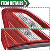 G-PLUS Inner Tail Light Compatible With 2016 2017 2018 Nissan Altima SR Model 4-Door Sedan Automotive Trunk Brake Rear Lid Inner Lamp Chrome Housing,Passenger Side (Right)