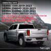 G-PLUS LED Rear Left Tail Light Assembly Compatible with GMC Sierra 1500 2019-2023, Fit GMC Sierra 2500 HD 3500 HD 2020-2023, Left Driver Side Rear Brake Lamp, Red Lens Clear Housing