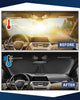 Universal Foldable Windshield Sunshade Sun Shade Umbrella for Cars, Trucks & SUVs,Blocks Heat & Keeps Interior Cool,Long & Short Frequency Demand,Medium (Sunshade 62.99"x33.86",Umbrella 55.12"x31.5")