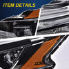 G-PLUS LED DRL Headlights, Compatible with 2016 2017 2018 Nissan Altima Right Bumper Headlamp, Clear Lens Black Housing Amber Reflector Bumper Headlamps