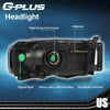 G-PLUS Headlights Assembly Compatible with Dodge Ram 1500 2500 3500 2002-2005 Bumper Headlamp, Clear lens Black Housing Amber Reflector