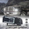 G-PLUS LED Light Strip Headlights Lamps w/o Bulbs Fit Dodge Ram 1500 1994-2001/Dodge Ram 2500 3500 1994-2002,Smoke Lens Black Housing Clear Reflector Bumper Headlamps,faros delanteros Assembly