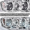 G-PLUS Headlights LED DRL Compatible with Ford F150 2009-2014 Headlamps Pair Left & Right Tube Dual Projector Clear Lens Chrome Housing Amber Reflector,faros delanteros