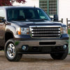 G-PLUS Front Bumper Fog Lights Compatible With 2007-2013 GMC Sierra 1500 2500HD 3500HD Pickup,Driving Fog Lamps w/Bulb Driver & Passenger Pair Smoky Lens