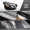 G-PLUS LED Headlight w/o AFS Right Passenger Side Compatible with Benz GLC 2016 2017 2018 2019 Without AFS 2539061401 Black