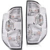 G-PLUS Tail Lights Compatible with Toyota Tundra 2014-2021 Clear Lens Chrome Housing Left Driver & Right Passenger Tail Lamps 815500C100 Rear Brake Lamps Assembly Luces Traseras
