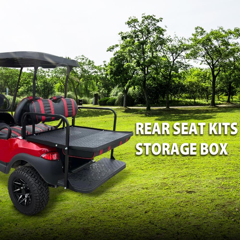 G-PLUS Storage Cooler & Storage Box Insert Fit Rear Seat Kits Except Club Car Ds Models Black