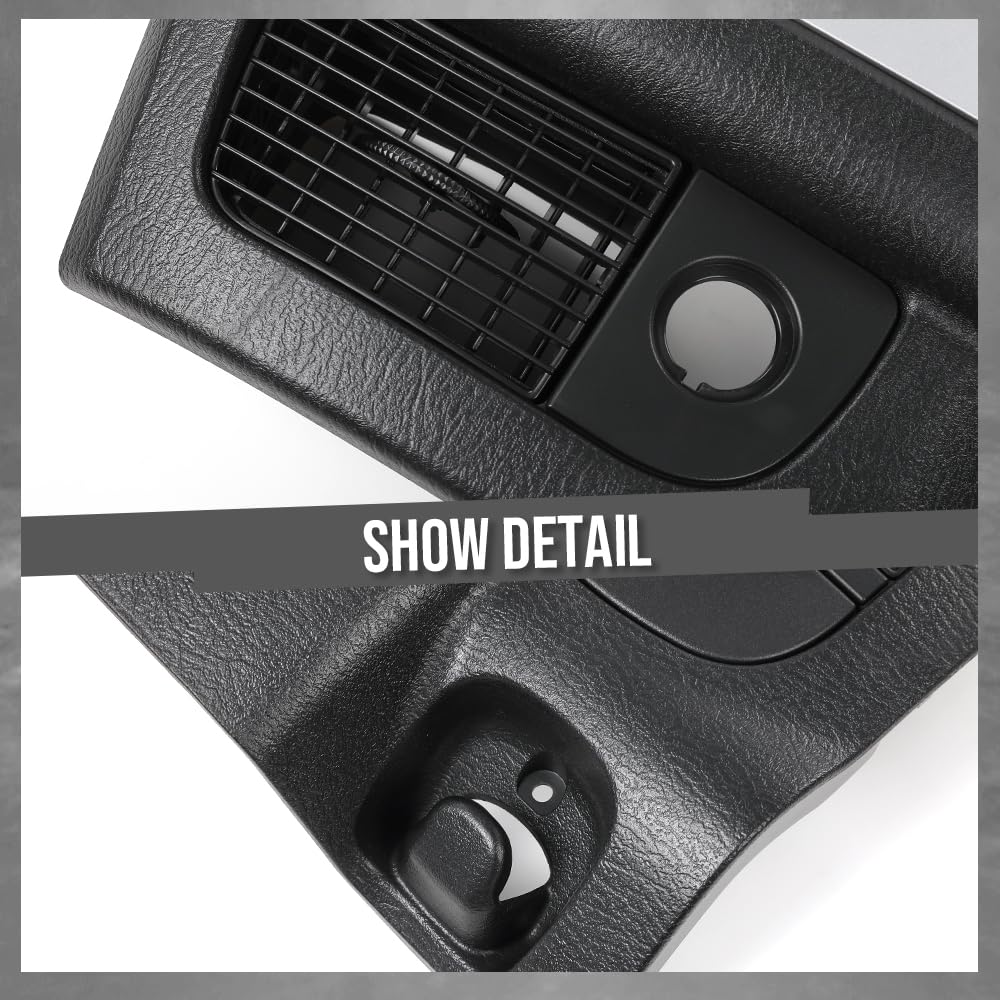 G-PLUS Center Dash Radio Bezel Climate Trim Panel Compatible with Dodge Ram 1500 2002-2005/ Ram 2500 3500 2003-2005 (w/Vents, w/o Storage)