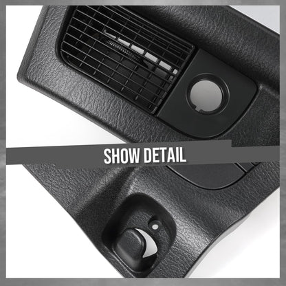 G-PLUS Center Dash Radio Bezel Climate Trim Panel Compatible with Dodge Ram 1500 2002-2005/ Ram 2500 3500 2003-2005 (w/Vents, w/o Storage)
