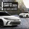 G-PLUS Front Bumper Grille Upper Compatible with Toyota Camry LE SE 2025 53141-AQ010, 53141AQ010, 53141 AQ010 Gloss Black