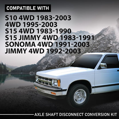 G-PLUS Shaft Disconnect Conversion Kit Compatible with Chevy S10 4WD 1983-2003,Fit S15 Jimmy 4WD 1983-1991 PSL500