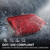 G-PLUS Rear Left Bumper Reflector Tail Light Turn Signal Lamp, Compatible with Toyota RAV4 2013-2015, 814900R010, TO1184107